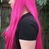 Emilia cosplay wig side view