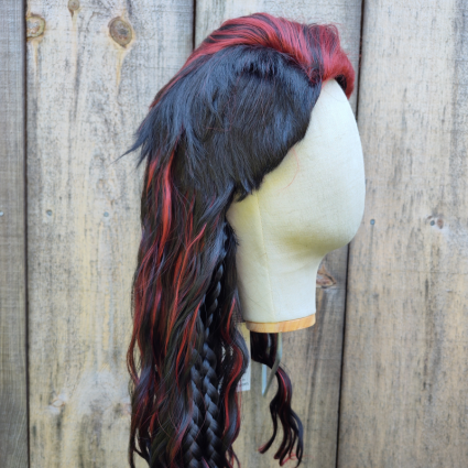 Karlach cosplay wig side view